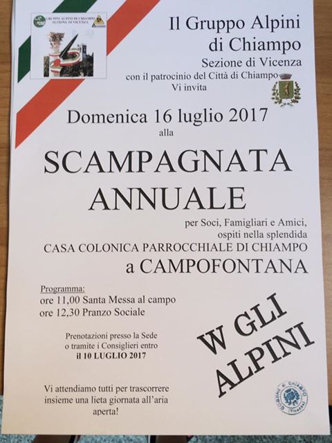 Scampagnata Annuale  – 2017